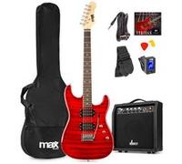 Pack guitare électrique - MAX - Superstrat - Ampli 40W - Accessoires inclus - Débutants