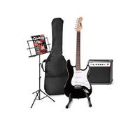 Guitare électrique GENERIQUE MAX GigKit set de guitare électrique comprenant la musique et le support de guitare - Noir