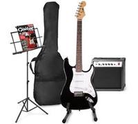 Guitare électrique GENERIQUE MAX GigKit set de guitare électrique comprenant la musique et le support de guitare - Noir