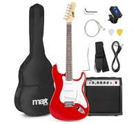 MAX GigKit Pack Guitare Électrique Amplificateur 40W Accessoires Rouge