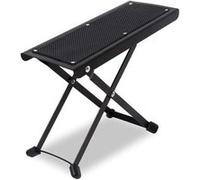 MAX GP15 Repose-Pied Guitare Antidérapant, Métal Noir, Réglable en Hauteur, 4 Hauteurs 110-245mm, Pliable, Idéal pour les Musiciens et les Concerts
