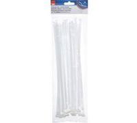 Max Hauri 136686 Serre-câble 300 mm 7.5 mm blanc réouvrable, flexible 20 pc(s)