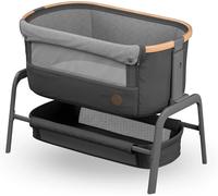 Max Iora Berceau Cododo, Lit Cododo Bebe Pliable, 0-6 Mois, 9 Kg Max, 4 Inclinaisons Et 5 Hauteurs, Système Coulissant, Matelas Confort, Grand Panier, Facile À Transporter, Essential Graphite