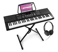 Max KB15 - Clavier Électronique 61 Touches pour Enfant avec Micro & Batterie Longue Durée, Casque Audio et Stand Inclus