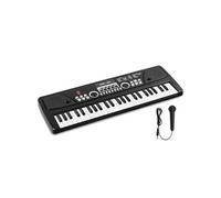 Max KD49 Piano Électronique 49 Touches - Noir, Synthétiseur Enfant, Deux Haut-parleurs Intégrés, Batterie Rechargeable, USB-C