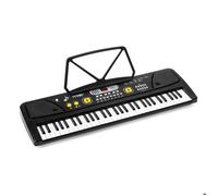 MAX KD61 - Clavier Électronique Noir 61 Touches Portable avec Batterie Rechargeable 200 Sons 200 Rythmes