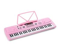 MAX KD61 - Clavier Électronique Rose 61 Touches Portable avec Batterie Rechargeable | 200 Sons, 200 Rythmes & Haut-Parleurs