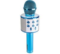 Max KM01 Micro de karaoké 2-en-1 : enceinte Bluetooth & lecteur multimédia - Bleu