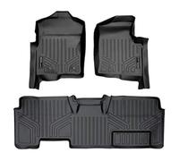 Max Liner Lot de 2 Tapis de Sol Noirs pour Ford F-150 SuperCab sans Flux 2011-2014
