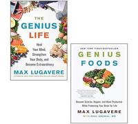 Max Lugavere 2 Books Collection Set (The Genius Life, Genius Foods)