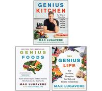 Max Lugavere 3 Books Collection Set (Genius Kitchen, Genius Foods, The Genius Life)
