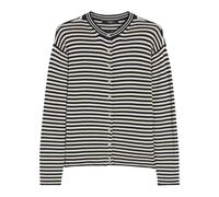 Max Mara - Cardigan en Coton Bleu à Rayures Brutes - Femme - Pulls - Multicolore - Taille: 42 FR
