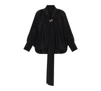Max Mara, Femme, Blouses et Chemises, Noir, Taille: 38 FR Haut en soie Leonida