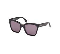Max Mara Femme Max Mara MM0089 SPARK3 01A Lunettes de soleil Acétate Noir Fumée Carré Normale