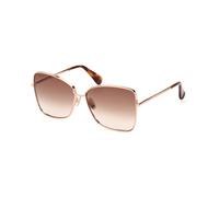 Max Mara Femme Max Mara MM0097 MENTON1 28F Lunettes de soleil Métal Or Marron Papillon Normale