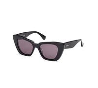 Max Mara Femme Max Mara MM0099 GLIMPSE5 01A Lunettes de soleil Acétate Noir Fumée Papillon Normale