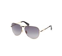 Max Mara Femme Max Mara MM0134 MILLER-2 30B Lunettes de soleil Métal Or Fumée Pilote Normale