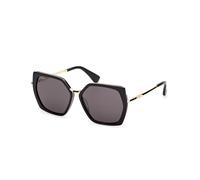Max Mara Femme Max Mara MM0136 MILLER-5 01A Lunettes de soleil Acétate Noir Fumée Géométrique Normale