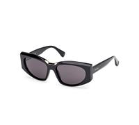 Max Mara Femme Max Mara MM0144 SPARK-8 01A Lunettes de soleil Acétate Noir Fumée Carré Normale