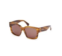 Max Mara Femme Max Mara MM0145 GLIMPSE-7 50E Lunettes de soleil Acétate Marron Marron Ronde Normale