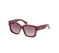 Max Mara Femme Max Mara MM0145 GLIMPSE-7 69Z Lunettes de soleil Acétate Bordeaux Violet Ronde Normale