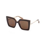 Max Mara Femme MM0051 DESIGN4 50E Lunettes de soleil Injecté Marron Marron Cat Eye Normale