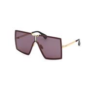 Max Mara Femme MM0117 30A Lunettes de soleil Métal Or Fumée Masque Normale