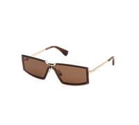 Max Mara Femme MM0118 MILLER1 32E Lunettes de soleil Métal Or Marron Carré Normale