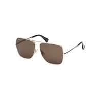 Max Mara Femme MM0121 MENTON3 32N Lunettes de soleil Métal Or Vert Pilote Normale