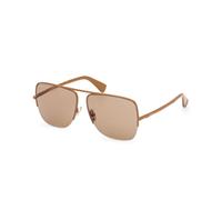 Max Mara Femme MM0121 MENTON3 45E Lunettes de soleil Métal Marron Marron Pilote Normale