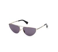 Max Mara Femme MM0122 MENTON4 32A Lunettes de soleil Métal Or Fumée Cat Eye Normale