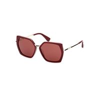 Max Mara Femme MM0136 MILLER-5 69S Lunettes de soleil Acétate Bordeaux Bordeaux Géométrique Normale