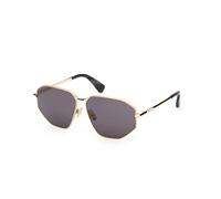 Max Mara Femme MM0143 MILLER-4 30A Lunettes de soleil Métal Or Fumée Carré Normale