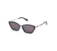 Max Mara Femme MM0162 MILLER7 01A Lunettes de soleil Acétate Noir Fumée Ronde Normale