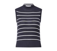 Max Mara, Femme, Pulls, Bleu, Taille: 44 FR Élégant haut côtelé à col montant