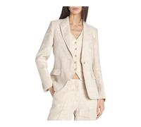 Max Mara - Giacca in lino ad un bottone - Femme - Vestes - Beige - Taille: 44 FR