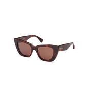 Max Mara - Lunettes Authentiques Glimpse5 - Qualité Premium! - Femme - Accessoires - Brun - Taille: 50 MM