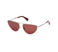 Max Mara - Lunettes de soleil 32S - Femme - Accessoires - Jaune - Taille: 58 MM