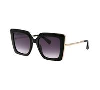 Max Mara Femme MM0051 DESIGN4 01B Lunettes de soleil Injecté Noir Gris Cat Eye Normale Ombré