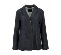 Max Mara - Notched Lapel Blazer - Femme - Vestes - Bleu - Taille: 38 FR