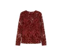 Max Mara - Plinio Tulle T-shirt - Femme - Blouses et Chemises - Rouge - Taille: 42 FR
