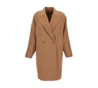Max Mara Studio - Cappotto midi doppiopetto - Femme - Manteaux - Beige - Taille: 42 FR