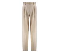 Max Mara Studio - Entrata Pantalons - Femme - Pantalons - Beige - Taille: 40 FR
