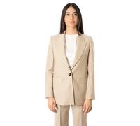 Max Mara Studio - Giacca tailleur monopetto - Femme - Vestes - Beige - Taille: 38 FR