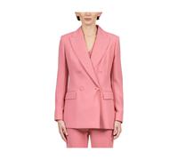 Max Mara Studio - Veste Croisée en Laine - Femme - Vestes - Rose - Taille: 46 FR