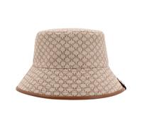 Max Mara, unisex, Accessoires, Brun, Taille: 58 CM Chapeau Seau en Coton Marron avec Logo