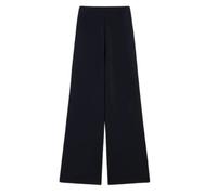 Max Mara - Viscose Crepe Knit Pantalons - Femme - Pantalons - Bleu - Taille: 36 FR