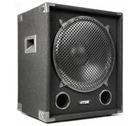 MAX Max15SUB Caisson de Basse Passif 1200 Watts Subwoofer DJ 15", 2X Borniers à Pince, Insert pour Pied d'Enceinte, Graves Profonds et sans Résonance, Solide et Facile à Transporter