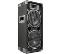 MAX MAX28 - Enceinte disco, puissance de 800 Watts, 2x 8 pouces, idéale pour les soirées disco, les karaokés, les fêtes Noir