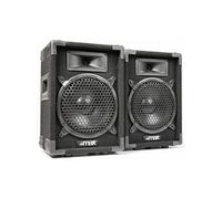 MAX Paire d'enceintes passives Max8PAIR 8" – 400W, 88dB, caisse solide, larges poignées